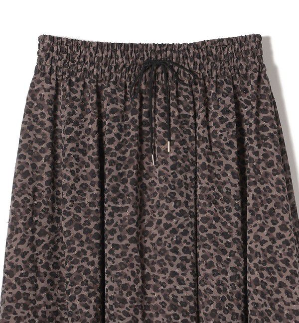 SHIPS for women「〈手洗い可能〉レオパード / 無地 ギャザー スカート」|スカート|