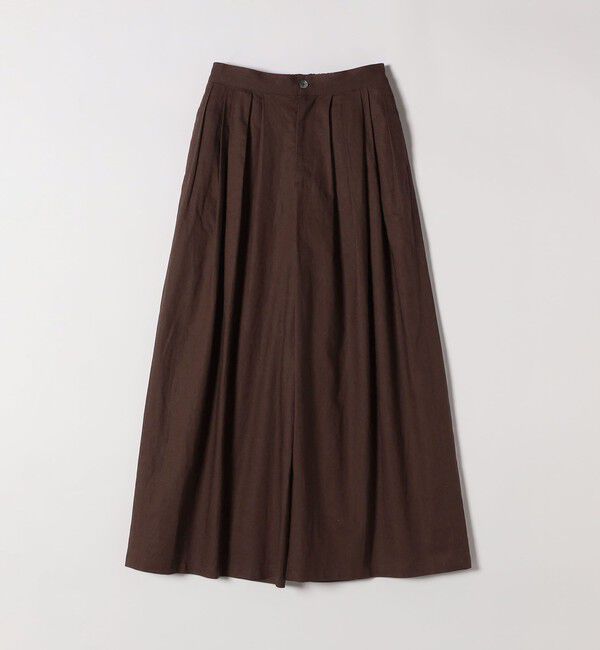 SHIPS any「SHIPS any:〈洗濯機可能〉リネン ミックス タック フレア ワイド パンツ」|その他|