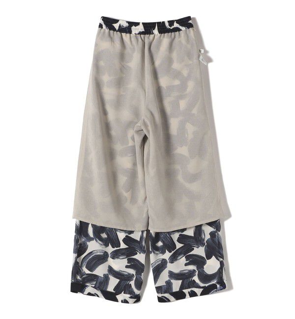 SHIPS for women「〈手洗い可能〉サテン プリント ドロスト パンツ」|その他|