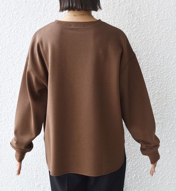 SHIPS for women「【WEB限定】〈手洗い可能〉ファンシー コード 刺繍 ダンボール カットソー」|スウェット・ジャージ|