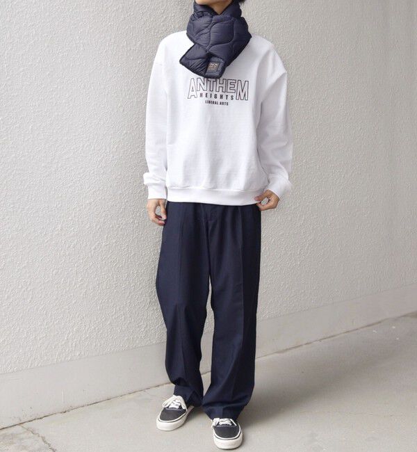 SHIPS any「TAION:〈手洗い可能〉ミリタリー キルティング リバーシブル ダウンマフラー」|マフラー|