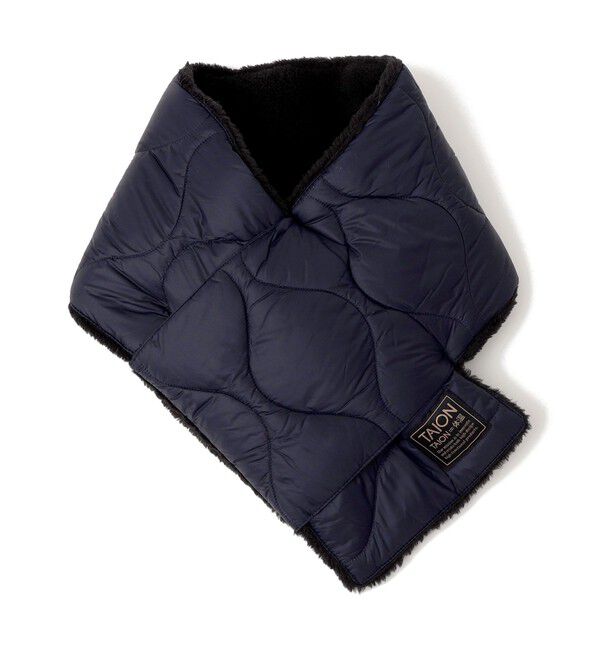 SHIPS any「TAION:〈手洗い可能〉ミリタリー キルティング リバーシブル ダウンマフラー」|マフラー|