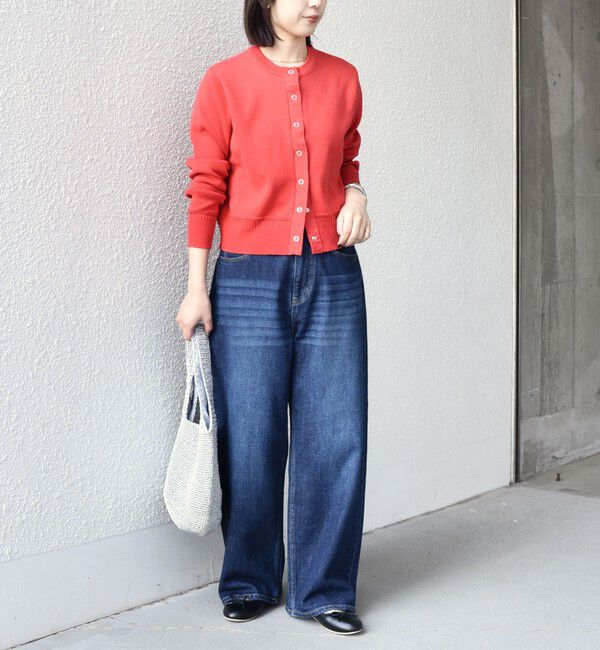 SHIPS Colors 「SHIPS Colors:〈手洗い可能〉スウェットライク リングドット カーディガン」|カーディガン|