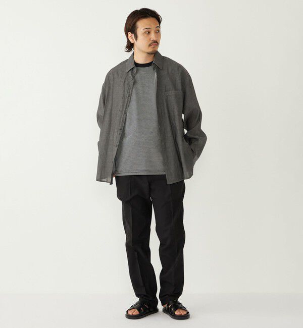 SHIPS Colors 「《予約》SHIPS Colors:〈速乾〉CAVE(R) ワンポイント ロゴ ボーダー Tシャツ◆」|Tシャツ・カットソー|