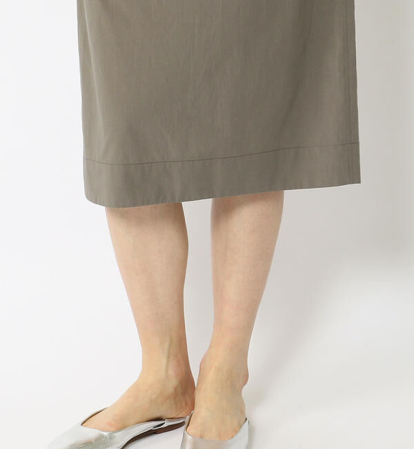 GALERIE VIE「コンパクトコットン Iラインイージースカート」|タイト|