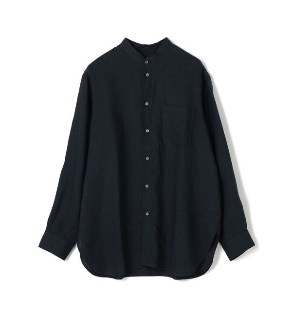 GALERIE VIE「リネン スタンドカラーシャツ」|シャツ・ブラウス|69 ネイビー