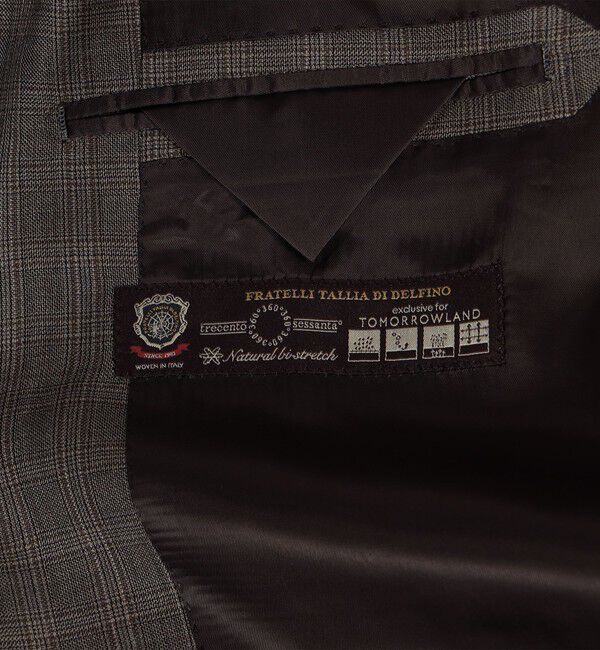 TOMORROWLAND MENS「ウールツイル シングルブレステッド2Bスーツ Delfino」|スーツ|