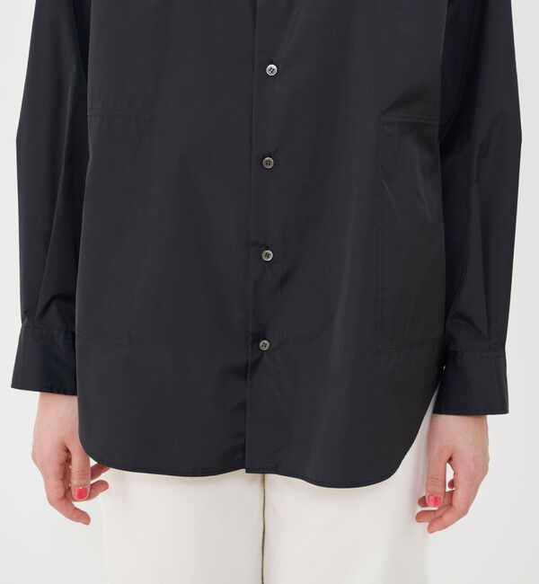 GALERIE VIE「シルクタフタオーバーシャツ」|シャツ・ブラウス|