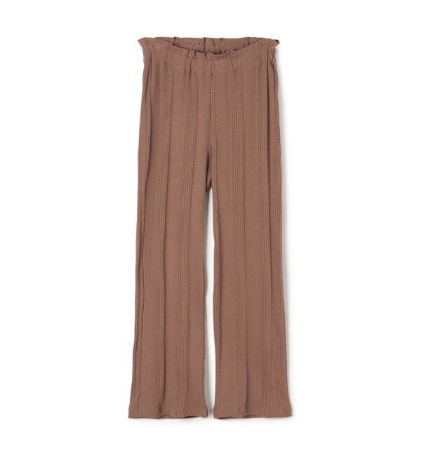 MACPHEE「 ニードルリブ ストレートパンツ」|その他|45 キャメル