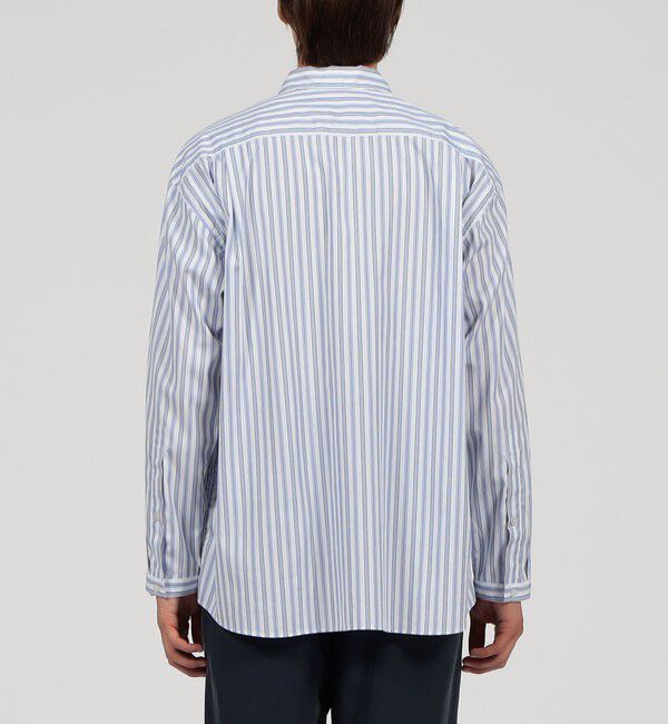 TOMORROWLAND MENS「コットン ストライプ マルチポケットシャツ」|シャツ・ブラウス|