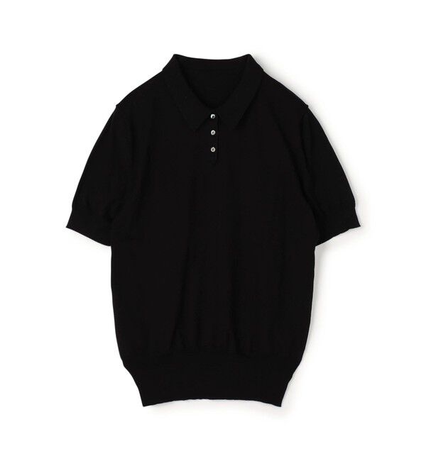 TOMORROWLAND BUYING WEAR「SUPER A MARKET SHORT SLEEVE POLO」|ニット・セーター|19 ブラック