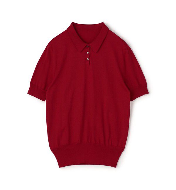 TOMORROWLAND BUYING WEAR「SUPER A MARKET SHORT SLEEVE POLO」|ニット・セーター|35 レッド