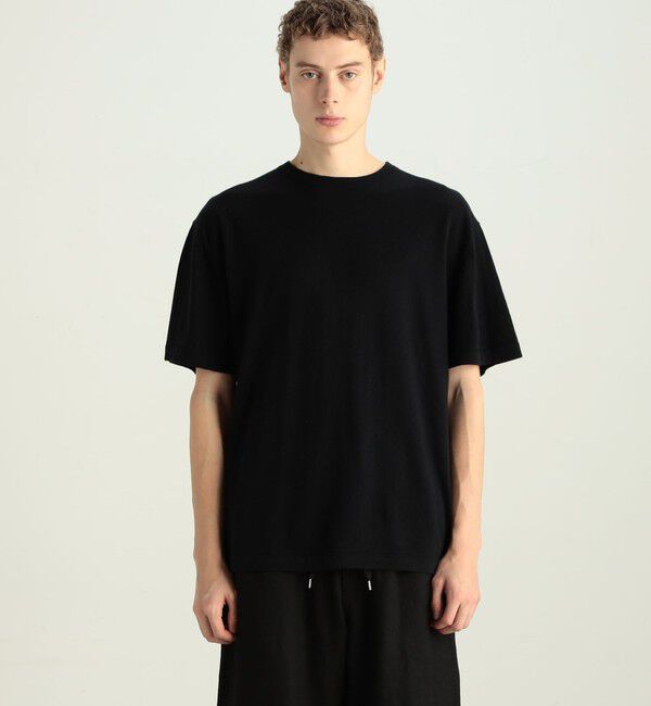 Edition「コットンカシミヤ ハーフスリーブトップス」|Tシャツ・カットソー|