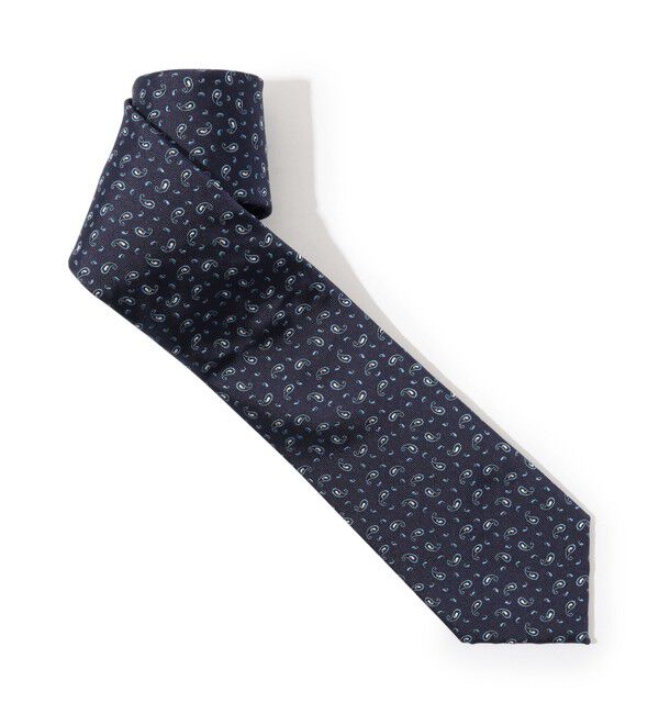 TOMORROWLAND GOODS「TOMORROWLAND シルクジャガード ペイズリーネクタイ」|ネクタイ・蝶ネクタイ|65 ブルー