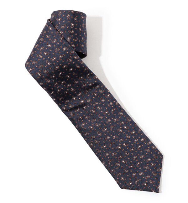 TOMORROWLAND GOODS「TOMORROWLAND シルクジャガード ペイズリーネクタイ」|ネクタイ・蝶ネクタイ|68 ネイビー系