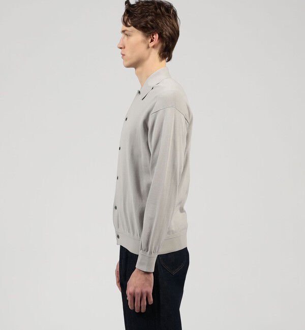 TOMORROWLAND MENS「TOMORROWLAND tricot ギザコットン ポロカラーカーディガン」|カーディガン|