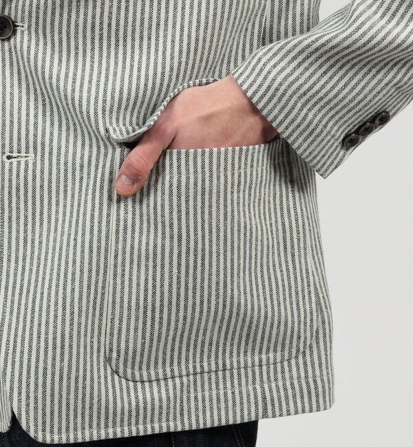 TOMORROWLAND MENS「ウールリネンシルク シングルブレステッド 3Bジャケット MARLING＆EVANS」|テーラードジャケット|