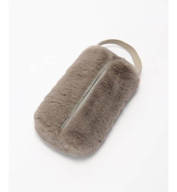 journal standard Furniture「TISSUE BOX CASE FUR　フェイクファー ティッシュボックス」|ダストボックス|