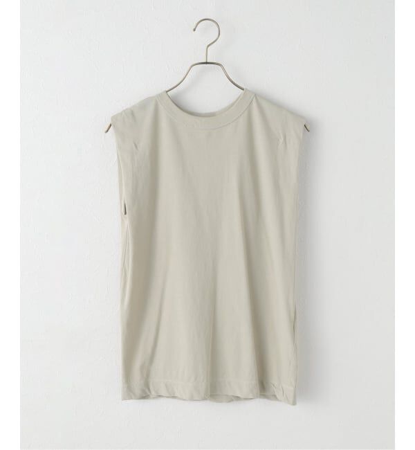 IENA「《追加》ATON/エイトン FRESCA SINGLE JERSEY ノースリーブ」|Tシャツ・カットソー|