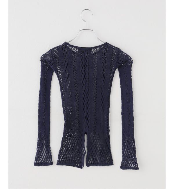 IENA LA BOUCLE「EUCHRONIA ユークロニア stretch lace long sleeve tee 261801」|Tシャツ・カットソー|