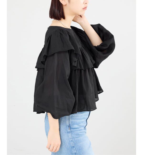 IENA「《予約》ラミーティアードブラウス」|シャツ・ブラウス|