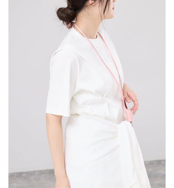 IENA「《予約》GGG/ジージージー CN PLEAT T Tシャツ 02-01-1868」|Tシャツ・カットソー|