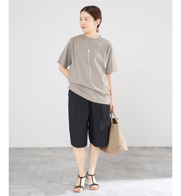 IENA「《予約》GGG/ジージージー CN PLEAT T Tシャツ 02-01-1868」|Tシャツ・カットソー|