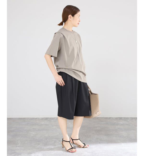 IENA「《予約》GGG/ジージージー CN PLEAT T Tシャツ 02-01-1868」|Tシャツ・カットソー|