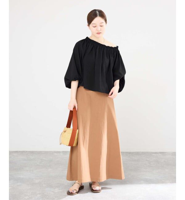 IENA「《予約》サッカーオフショルブラウス」|シャツ・ブラウス|