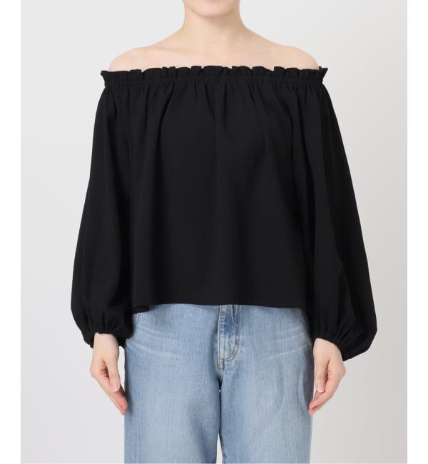 IENA「《予約》サッカーオフショルブラウス」|シャツ・ブラウス|
