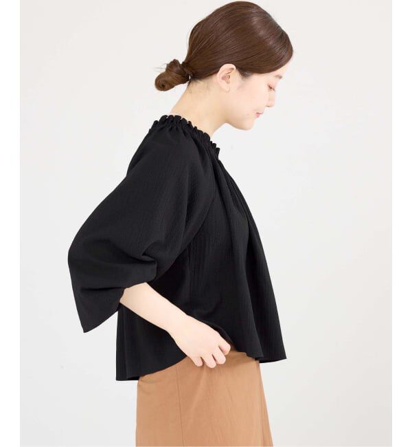IENA「《予約》サッカーオフショルブラウス」|シャツ・ブラウス|