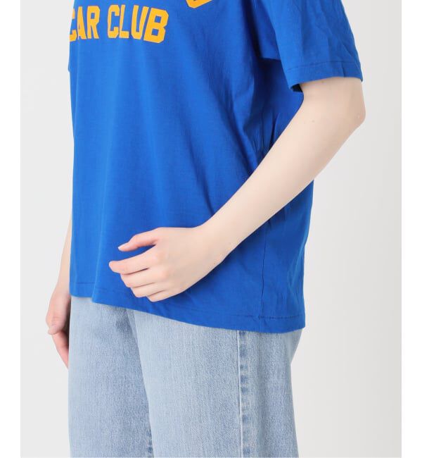 IENA「《予約》BLACK フロッキーロゴプリントTシャツ」|Tシャツ・カットソー|