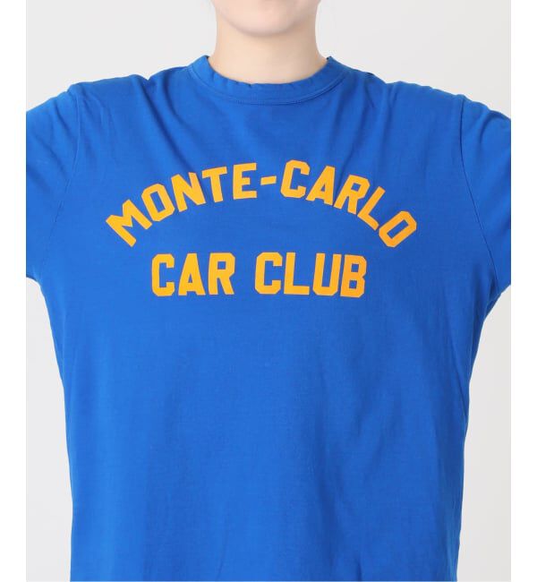 IENA「《予約》BLACK フロッキーロゴプリントTシャツ」|Tシャツ・カットソー|