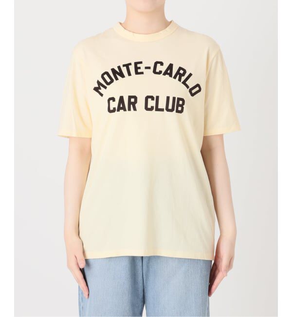 IENA「《予約》BLACK フロッキーロゴプリントTシャツ」|Tシャツ・カットソー|