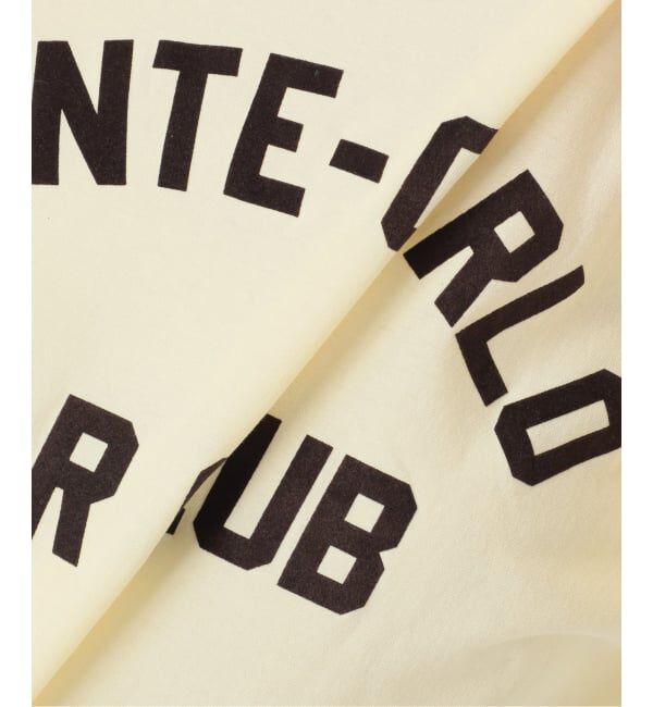 IENA「《予約》BLACK フロッキーロゴプリントTシャツ」|Tシャツ・カットソー|