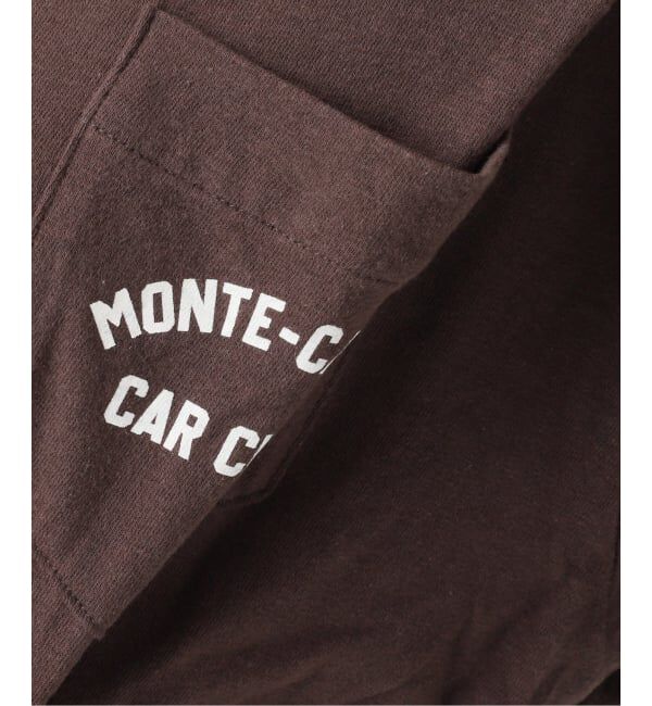 IENA「《予約》BLACK ポケット付きプリントTシャツ」|Tシャツ・カットソー|