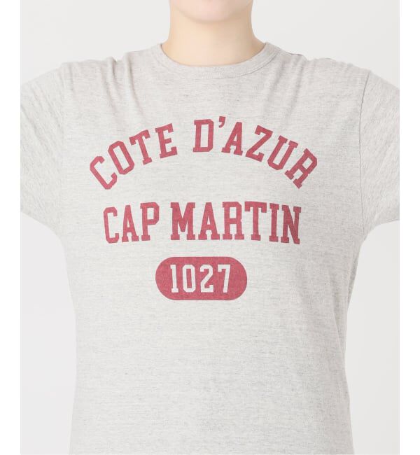 IENA「《予約》BLACK COTE D'AZUR ロゴTシャツ」|Tシャツ・カットソー|