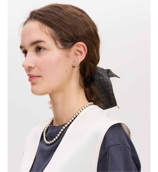 IENA「《予約》BLACK チェックシュシュ」|その他|