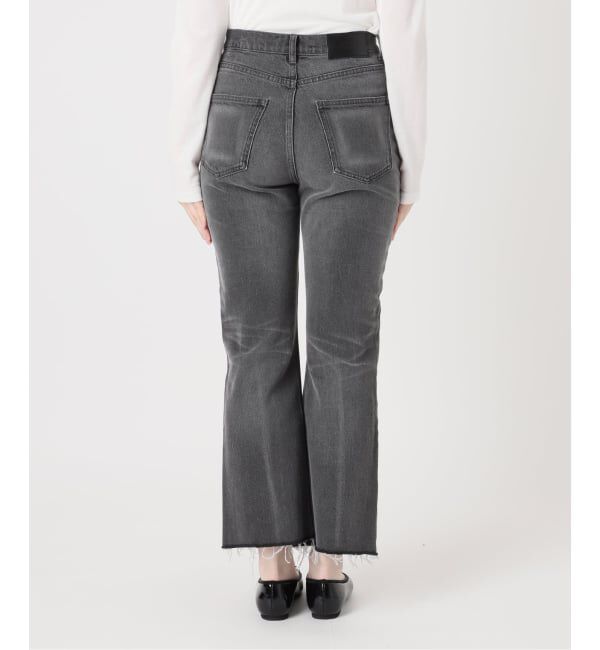 IENA「《予約》BLACK クロップドデニムパンツ」|デニム|