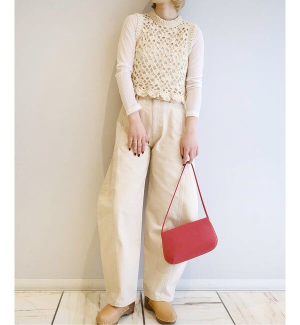 IENA LA BOUCLE「IENA LA BOUCLE スラブニットペプラムタンクトップ」|ニット・セーター|