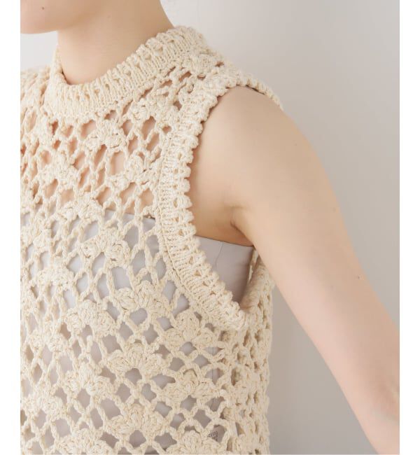 IENA LA BOUCLE「IENA LA BOUCLE スラブニットペプラムタンクトップ」|ニット・セーター|