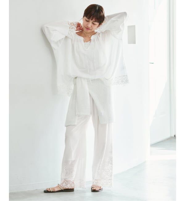 IENA「《追加予約》カットワークレースパンツ」|その他|