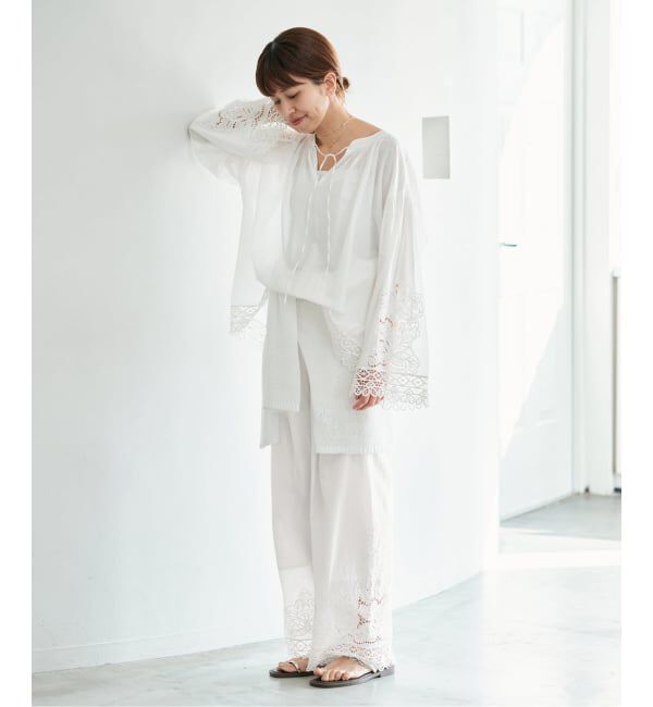 IENA「《追加予約》カットワークレースパンツ」|その他|