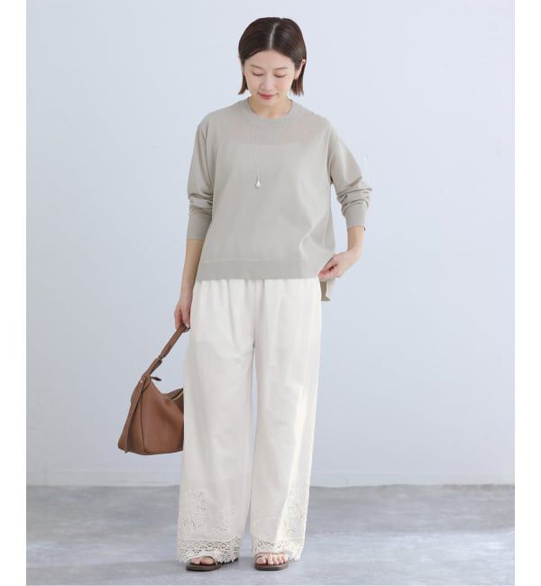 IENA「《追加予約》カットワークレースパンツ」|その他|