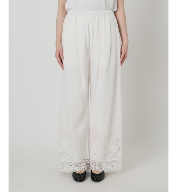 IENA「《追加予約》カットワークレースパンツ」|その他|