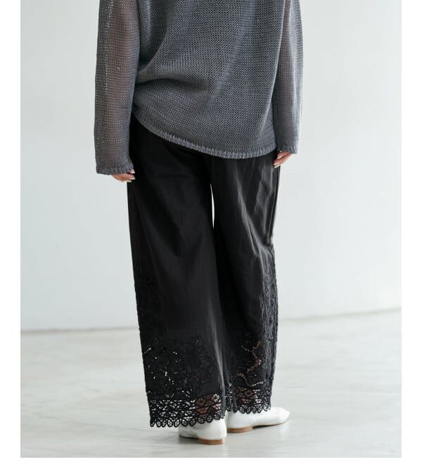 IENA「《追加予約》カットワークレースパンツ」|その他|