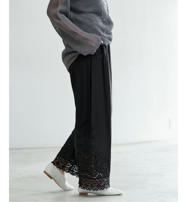 IENA「《追加予約》カットワークレースパンツ」|その他|