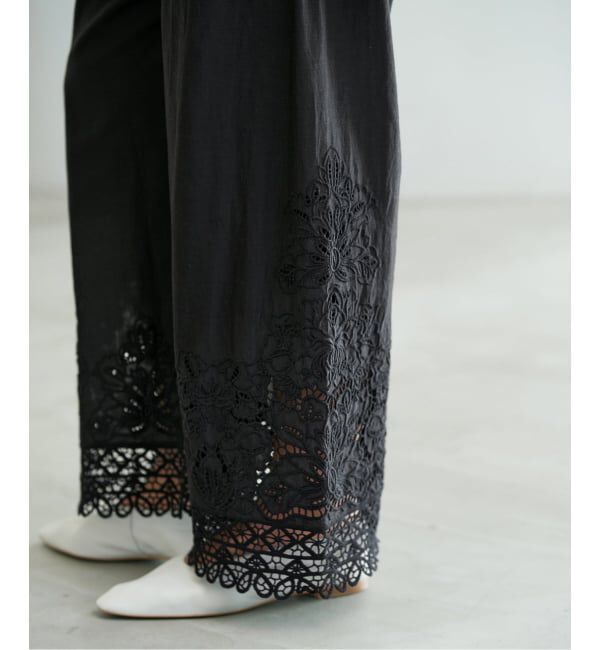 IENA「《追加予約》カットワークレースパンツ」|その他|