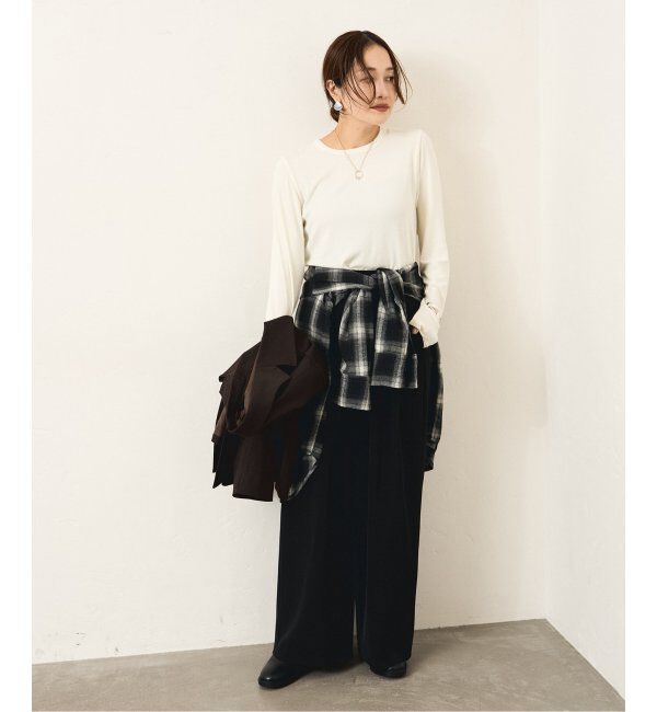 JOURNAL STANDARD「レーヨンベアテレコ クルーネックプルオーバー」|Tシャツ・カットソー|