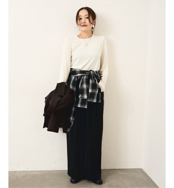 JOURNAL STANDARD「レーヨンベアテレコ クルーネックプルオーバー」|Tシャツ・カットソー|